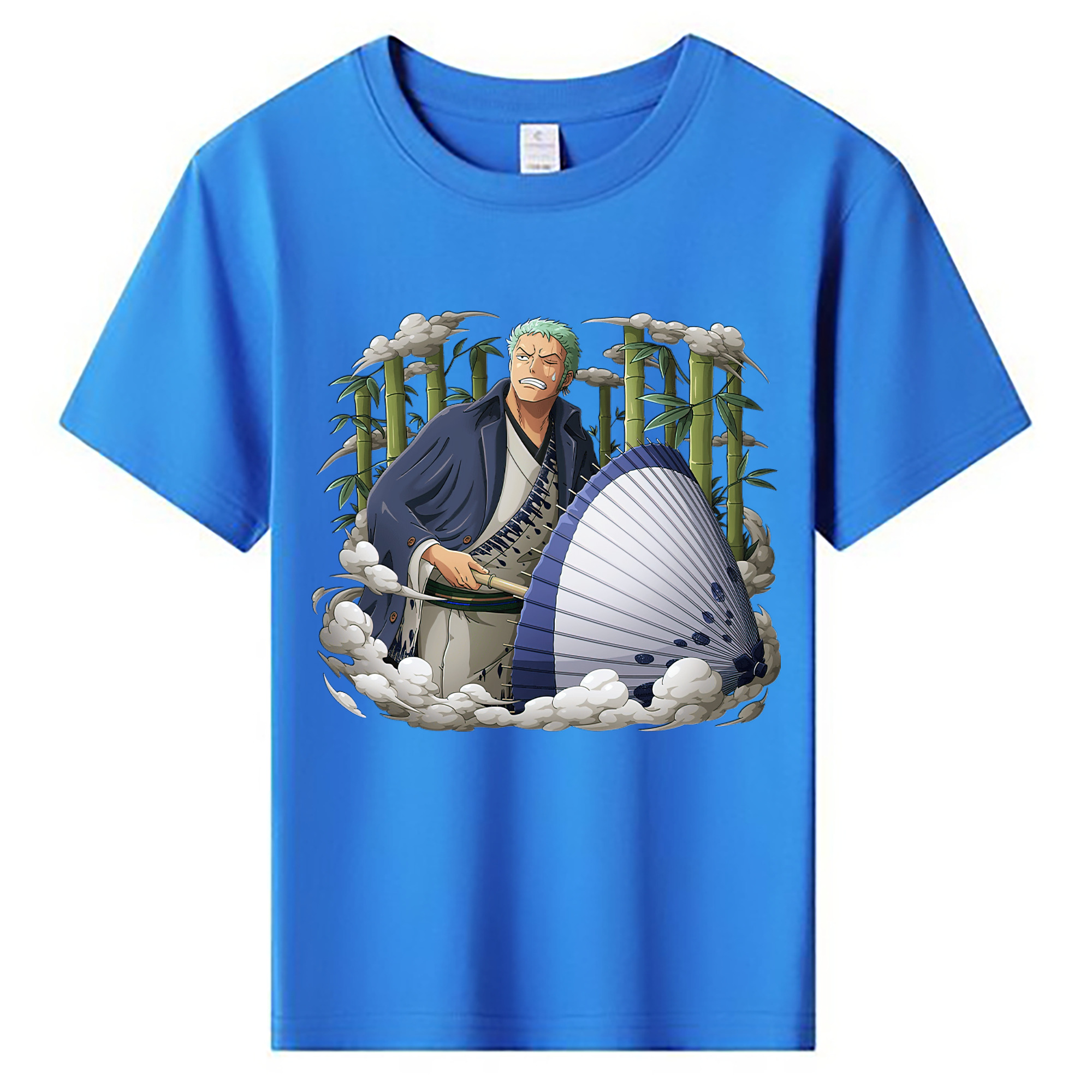 ワンピース ロロノア・ゾロ ONE PIECE Roronoa Zoro 綿100％キッズTシャツ（フロントプリント）